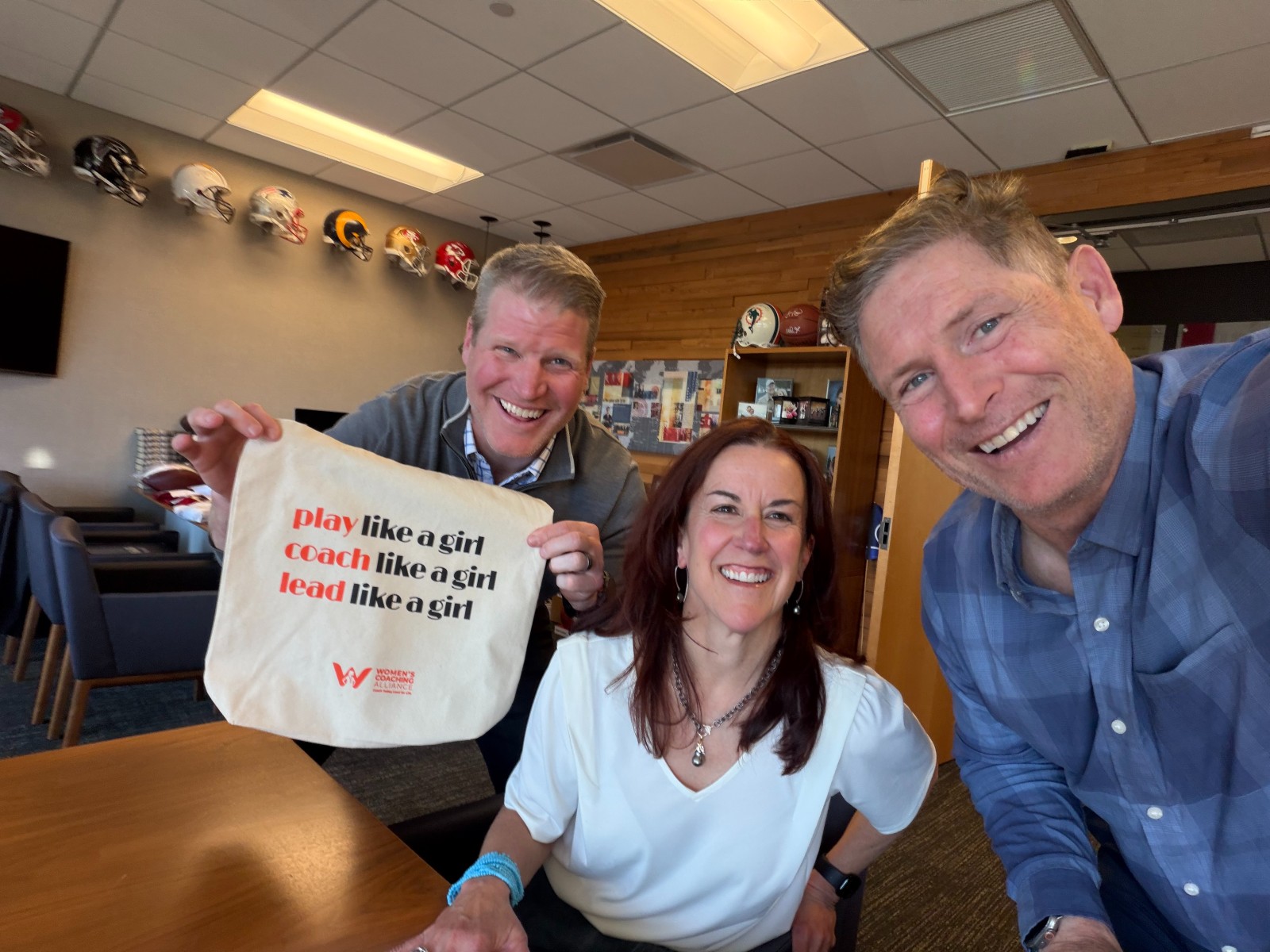 David Bergeron, Pam Baker, and Steve Young together